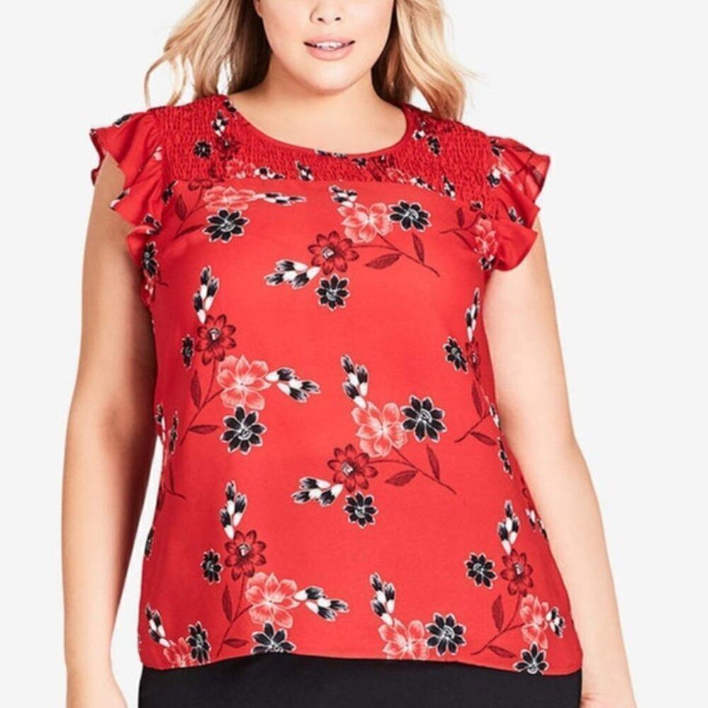 City Chic Top Medium 18 - Picture 2 of 8
